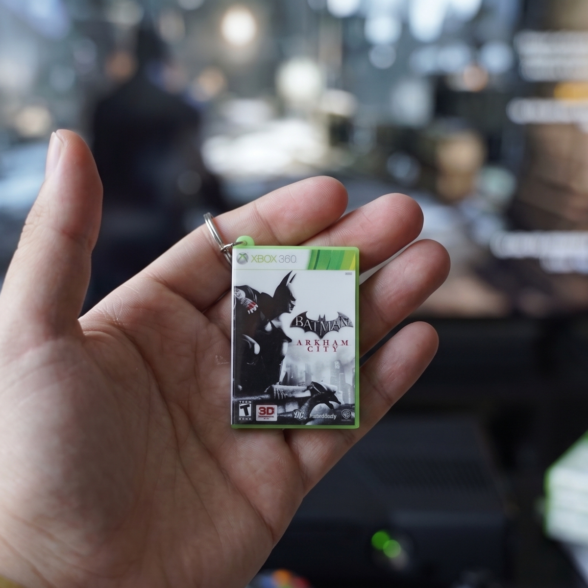 Batman: Arkham City – Xbox 360 Mini Game Case Keychain