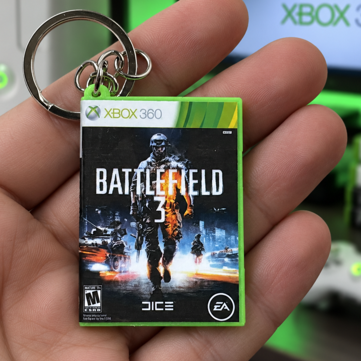 Battlefield 3 – Xbox 360 Mini Game Case Keychain
