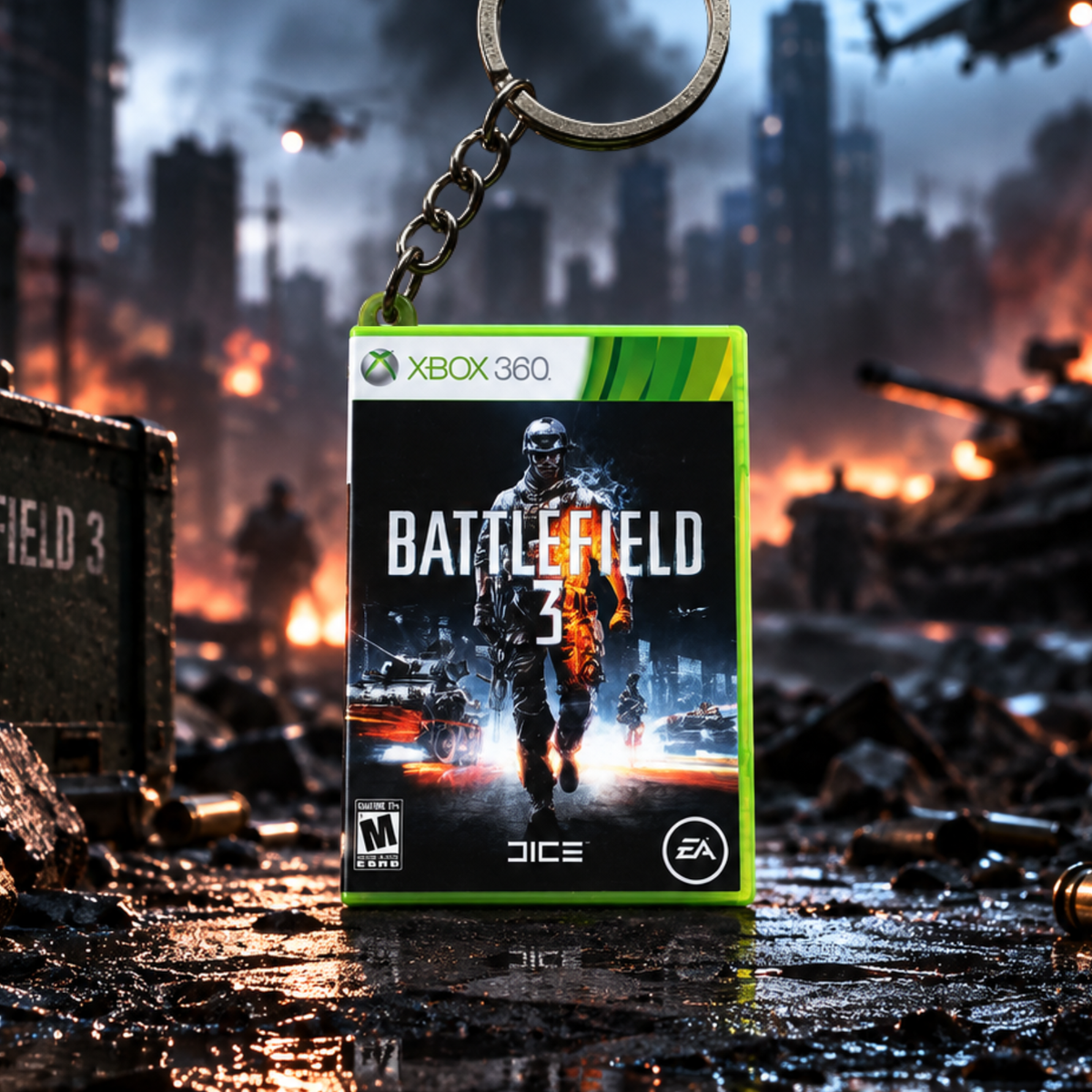 Battlefield 3 – Xbox 360 Mini Game Case Keychain