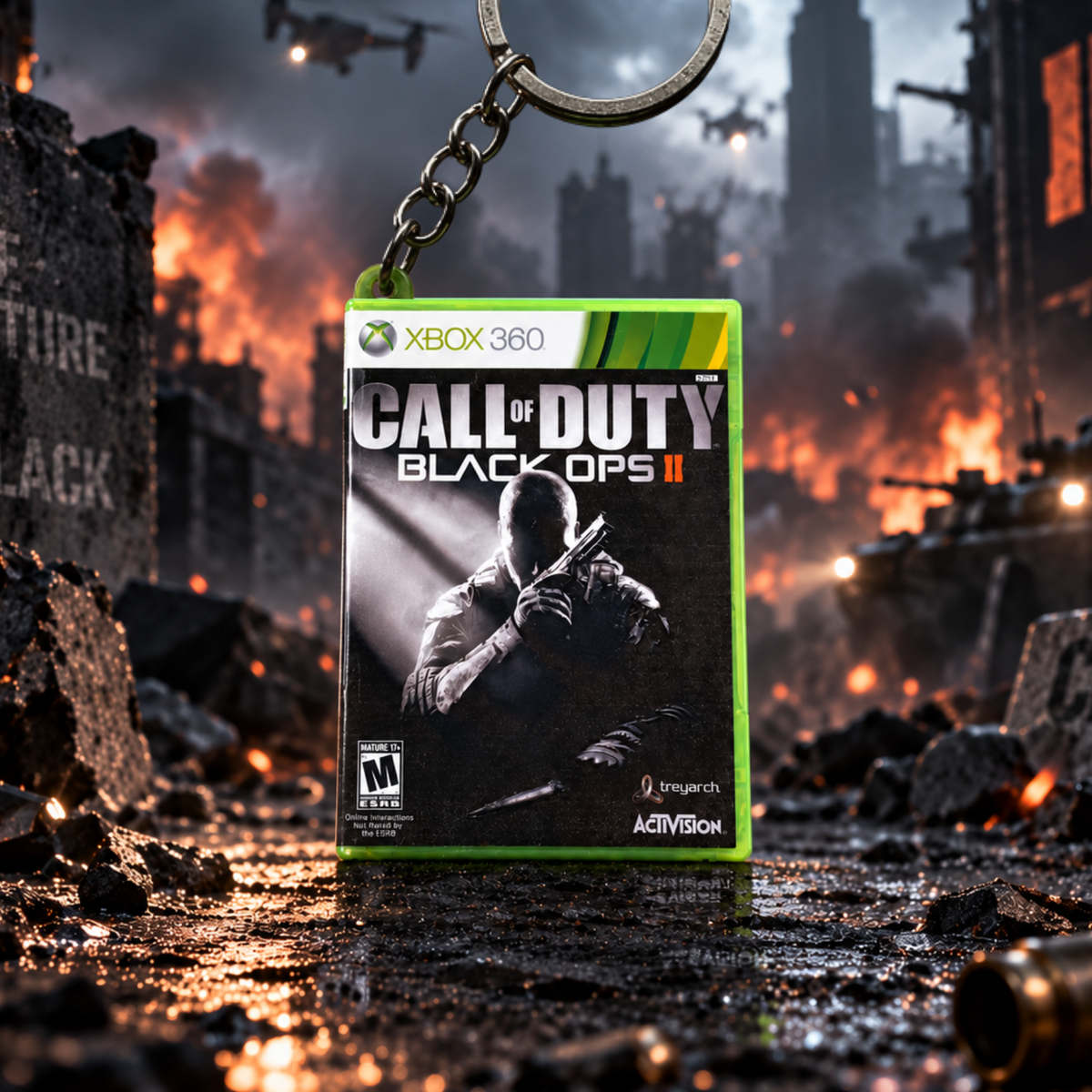 Call of Duty: Black Ops II – Xbox 360 Mini Game Case Keychain