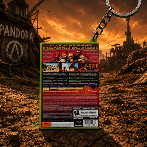 Borderlands – Xbox 360 Mini Game Case Keychain