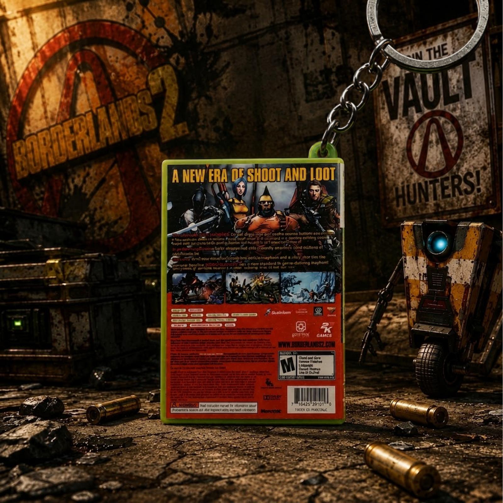 Borderlands 2 – Xbox 360 Mini Game Case Keychain