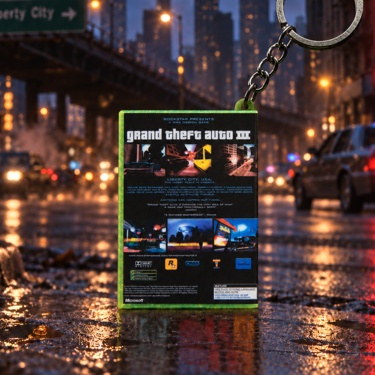 GTA III – Xbox Mini Game Case Keychain