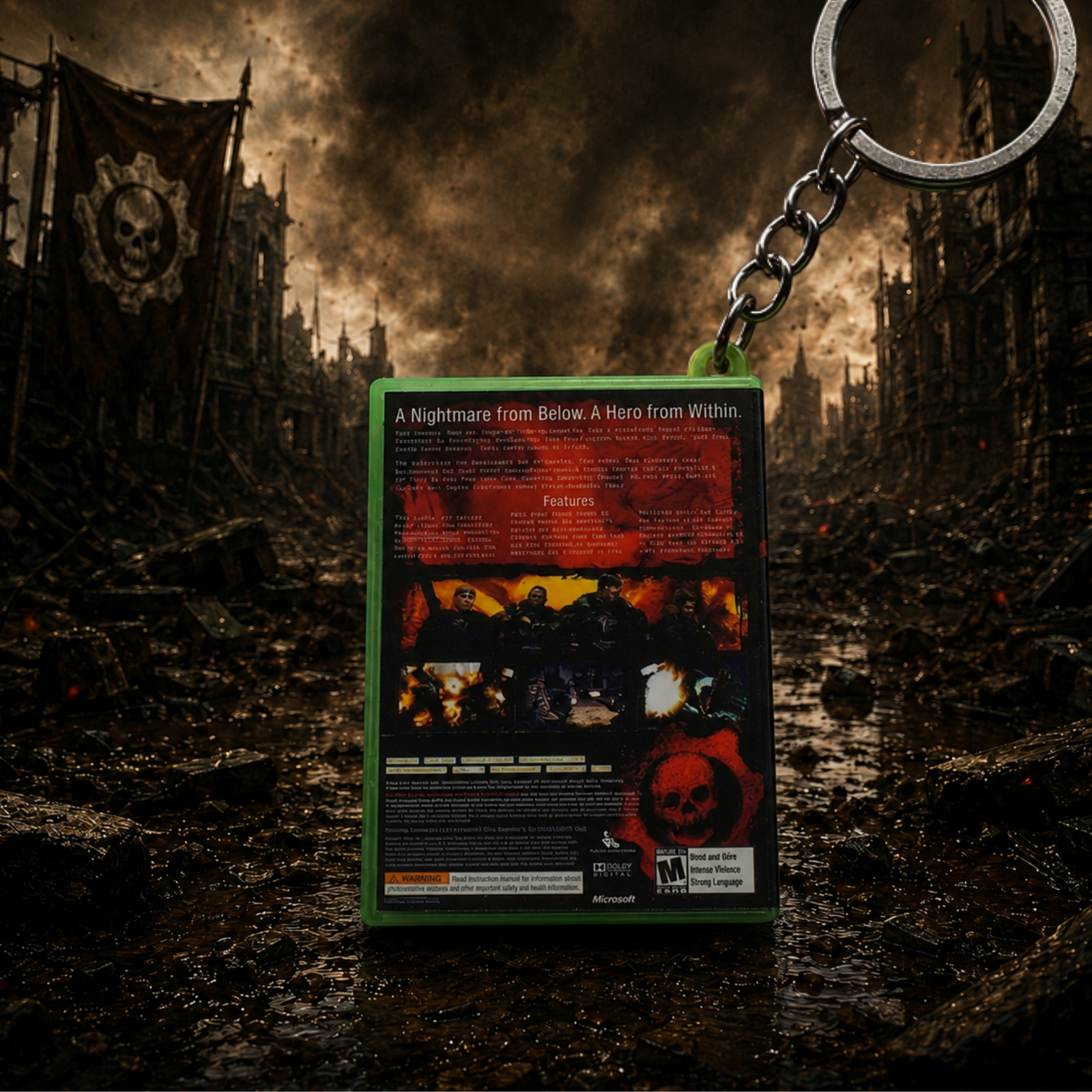 Gears of War – Xbox 360 Mini Game Case Keychain