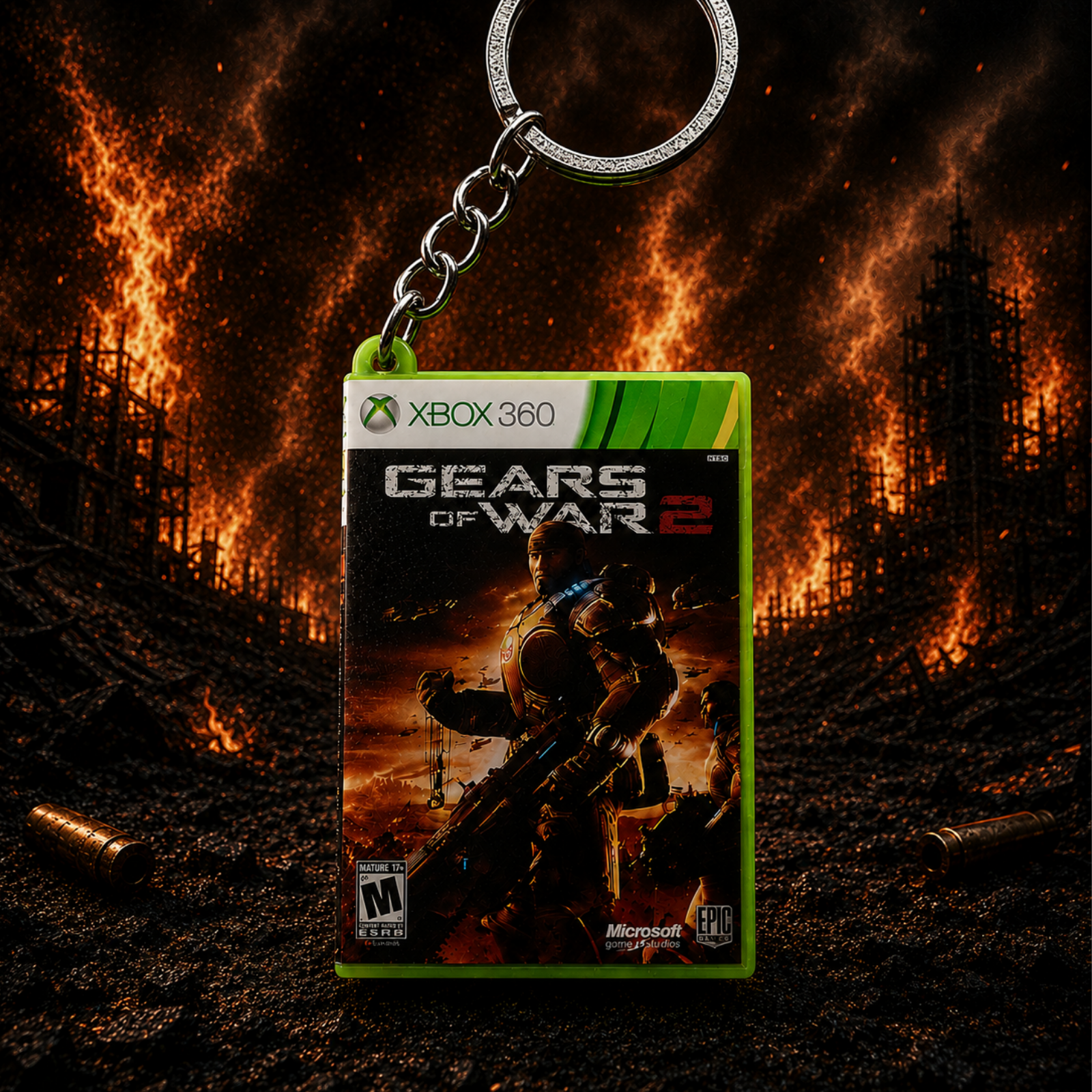 Gears of War 2 – Xbox 360 Mini Game Case Keychain