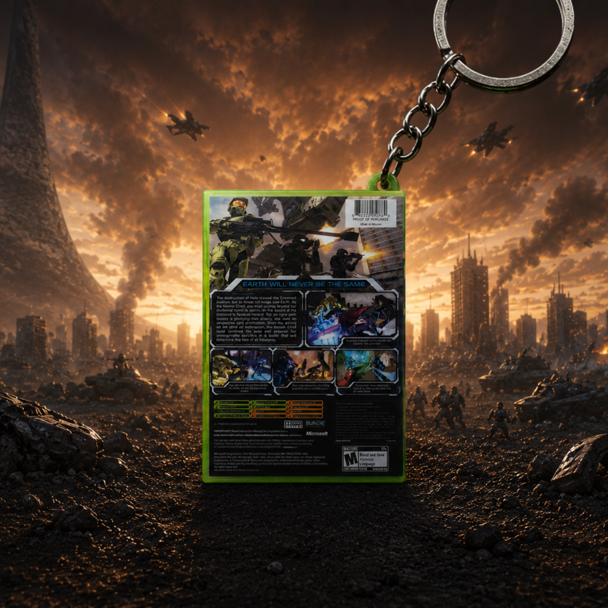 Halo 2 – Xbox Classic Mini Game Case Keychain