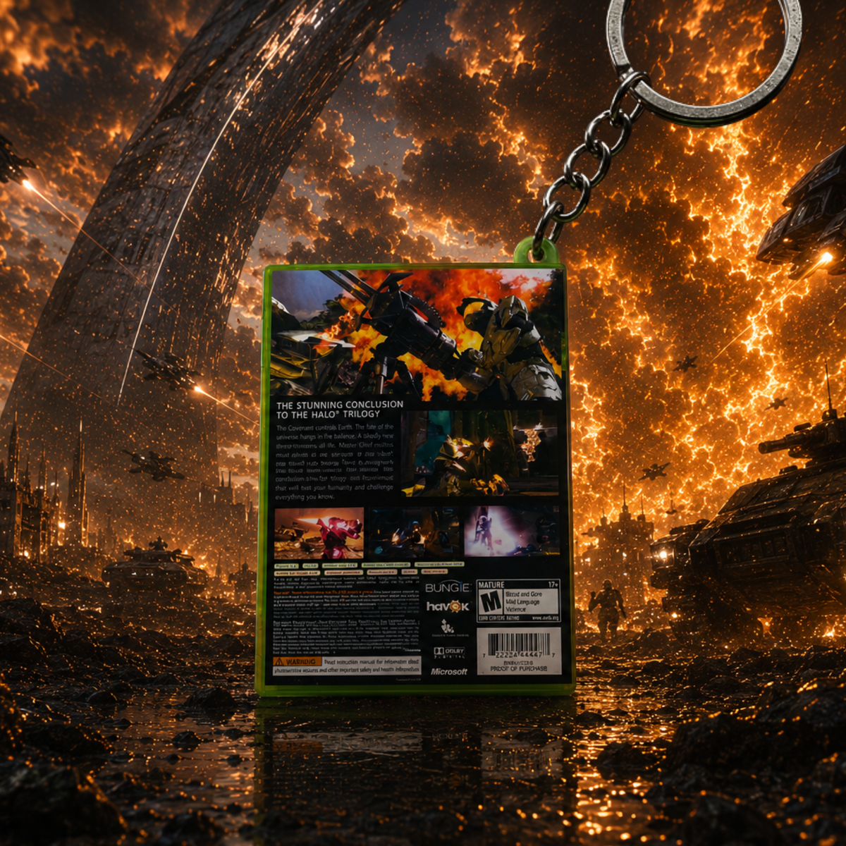 Halo 3 – Xbox 360 Mini Game Case Keychain