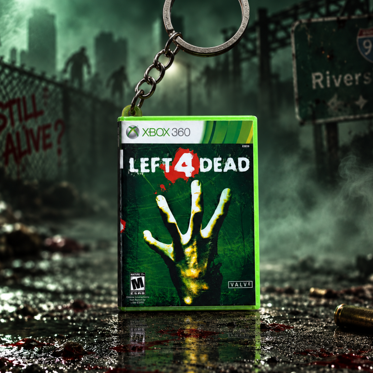 Left 4 Dead  – Xbox 360 Mini Game Case Keychain