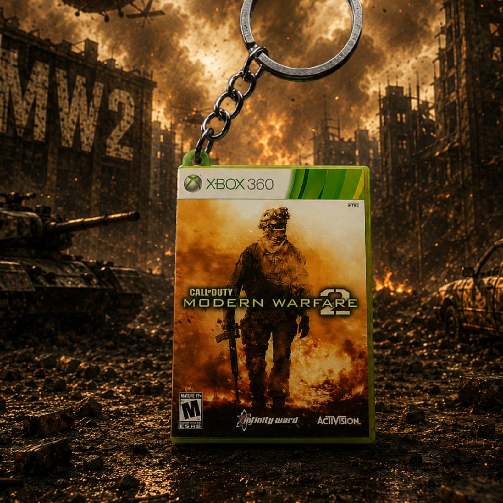 Call of Duty: Modern Warfare 2 – Xbox 360 Mini Game Case Keychain
