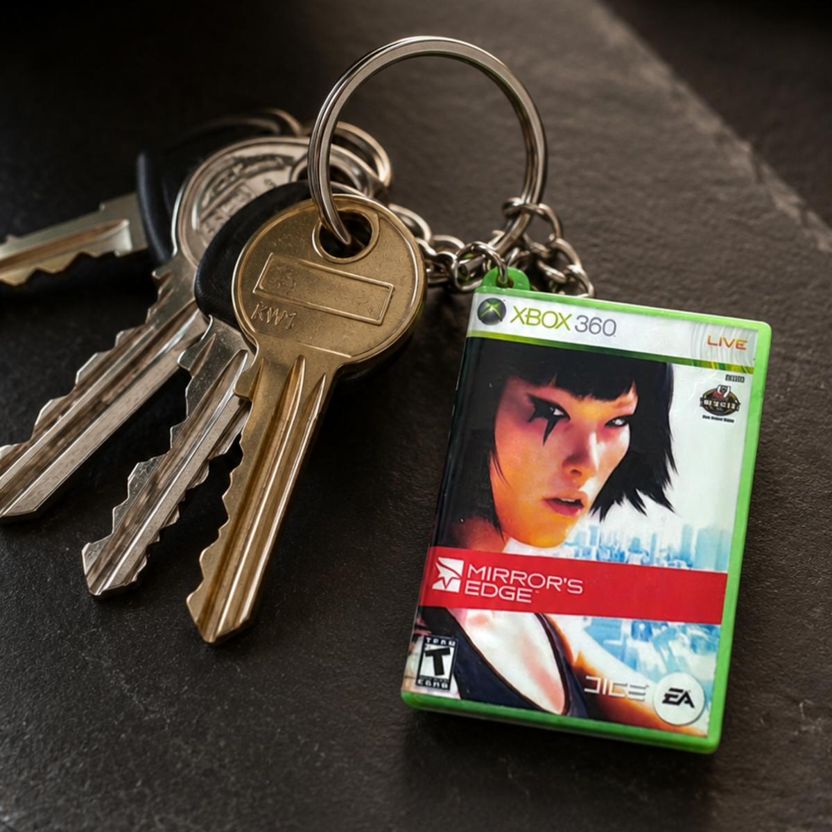 Mirror's Edge – Xbox 360 Mini Game Case Keychain