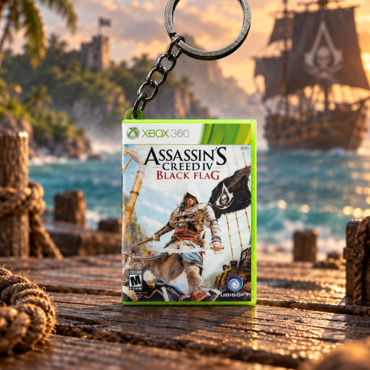 Assassin’s Creed IV: Black Flag – Xbox 360 Mini Game Case Keychain