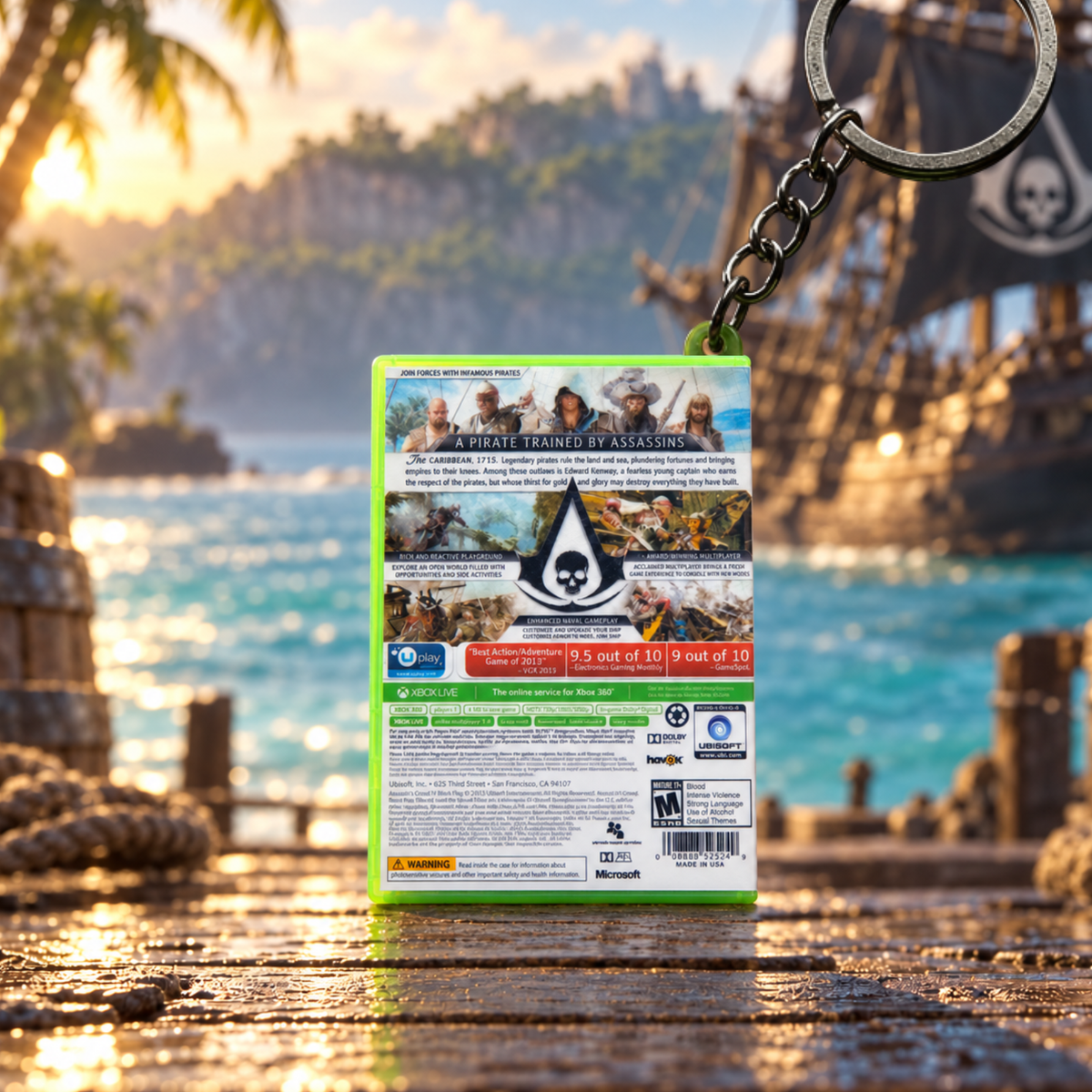 Assassin’s Creed IV: Black Flag – Xbox 360 Mini Game Case Keychain