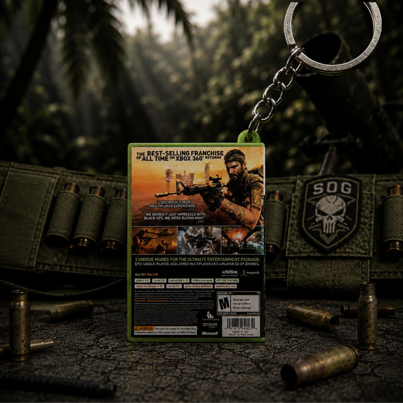 Call of Duty: Black Ops – Xbox 360 Mini Game Case Keychain