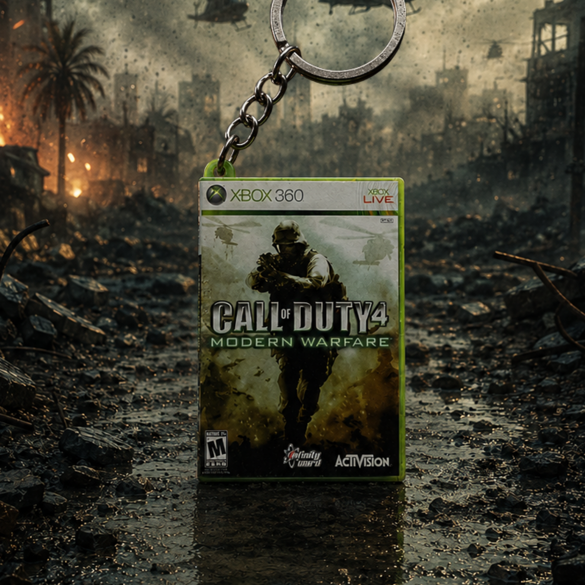 Call of Duty 4: Modern Warfare – Xbox 360 Mini Game Case Keychain
