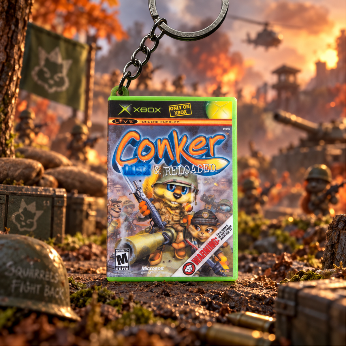 Conker: Live & Reloaded – Xbox Mini Game Case Keychain