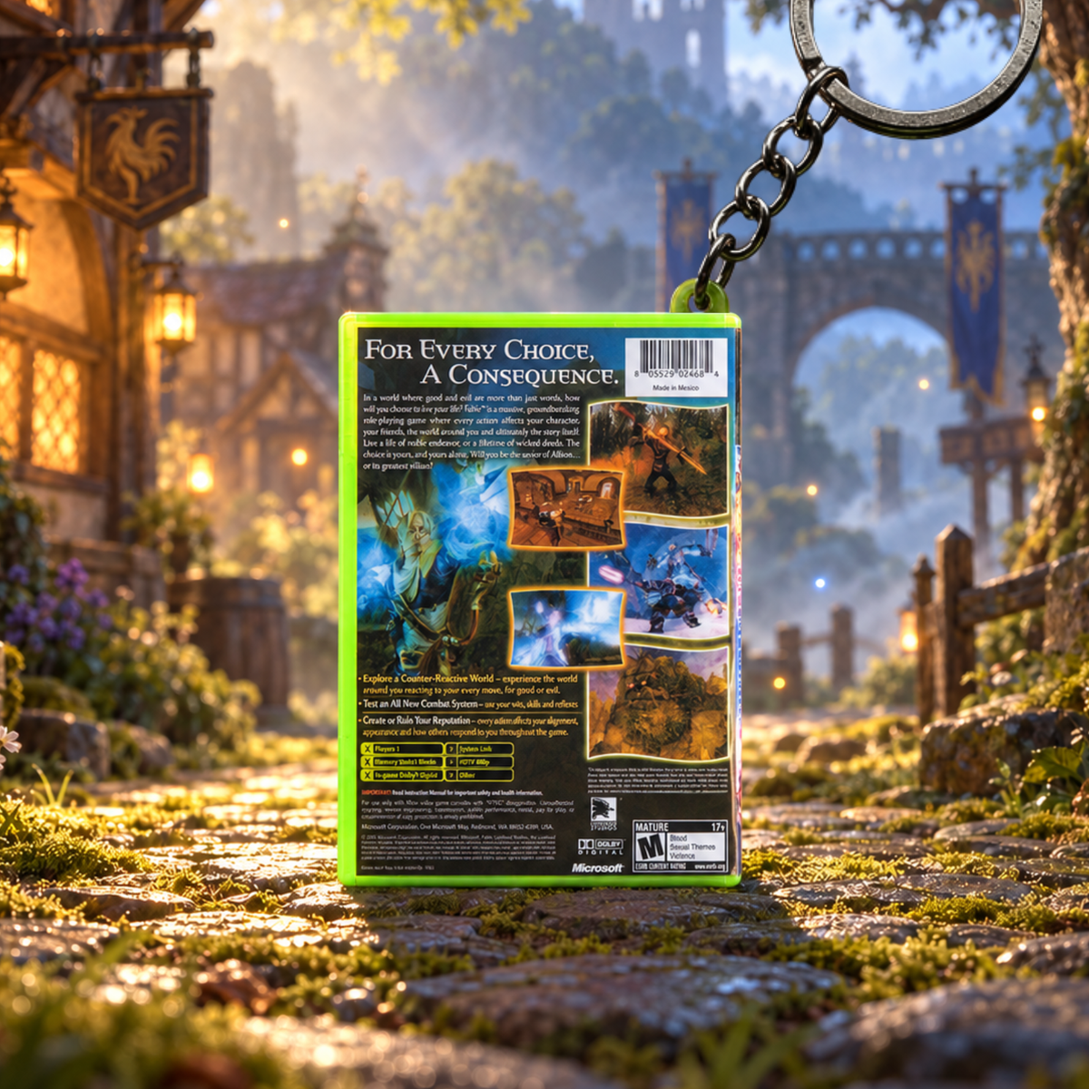 Fable: The Lost Chapters – Xbox Mini Game Case Keychain
