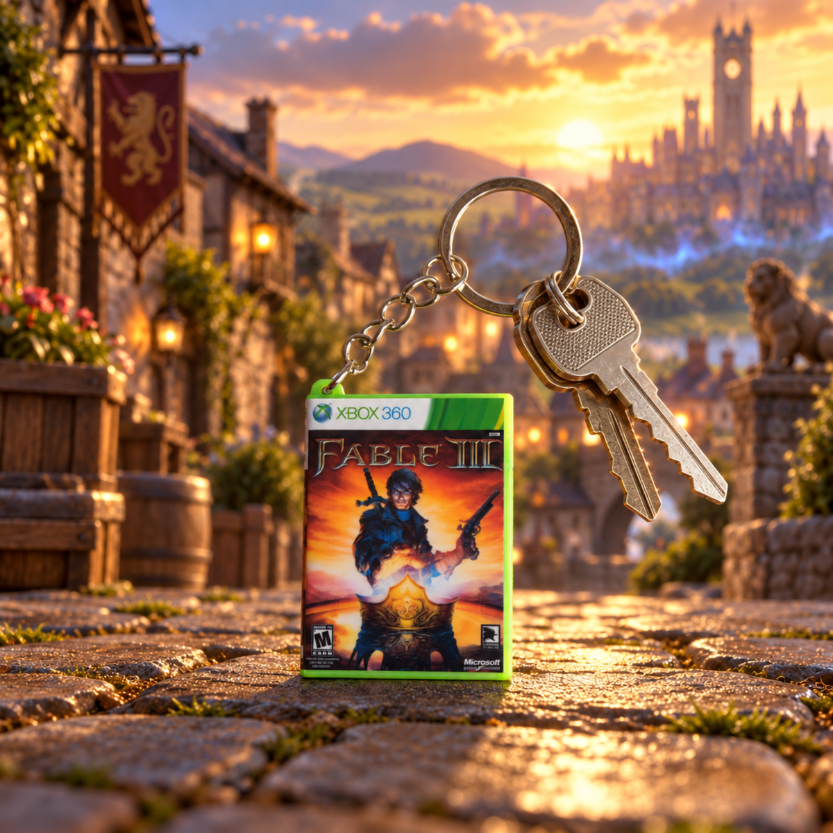 Fable III – Xbox 360 Mini Game Case Keychain