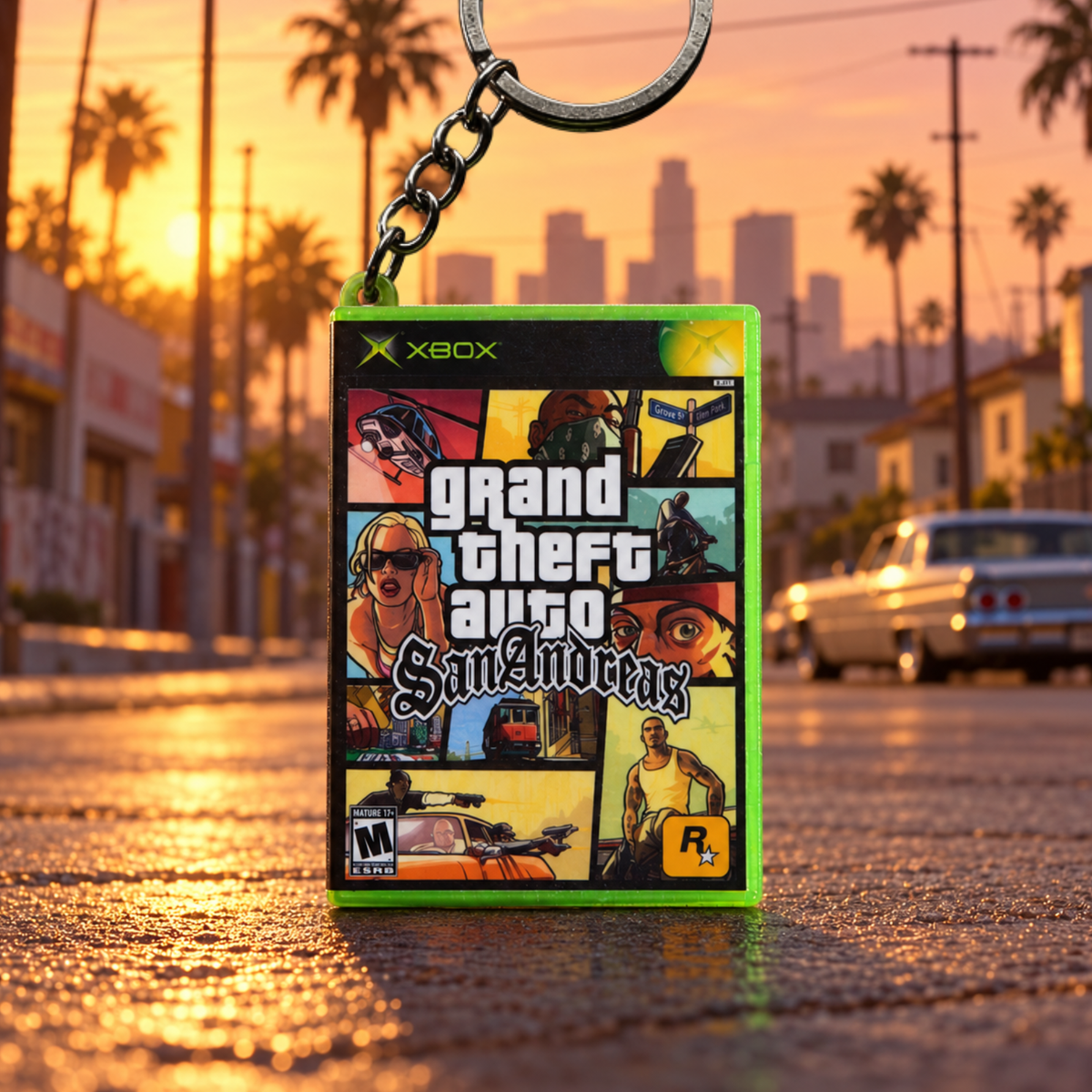 Grand Theft Auto: San Andreas – Xbox Mini Game Case Keychain