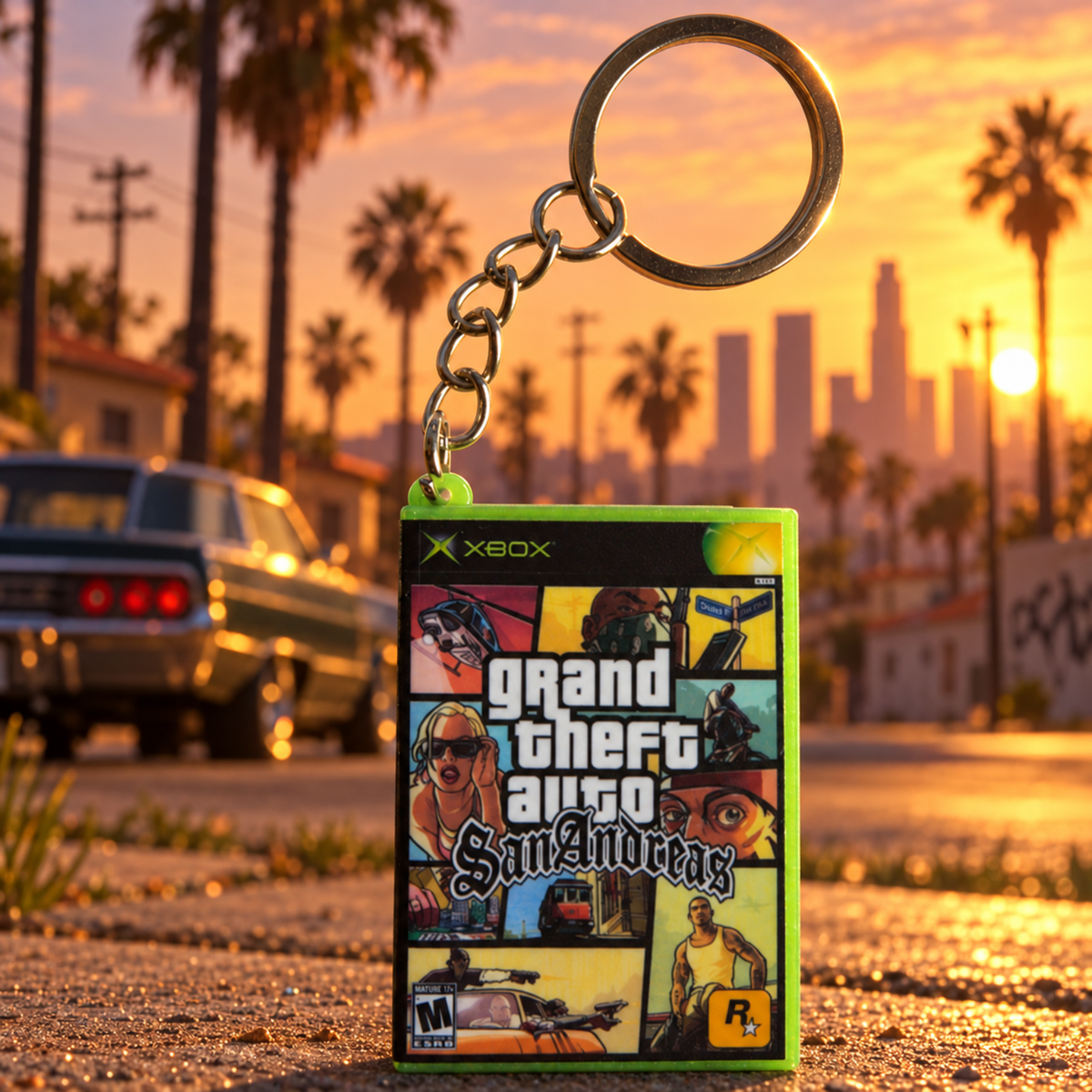 Grand Theft Auto: San Andreas – Xbox Mini Game Case Keychain