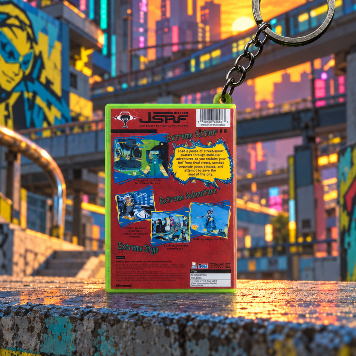 Jet Set Radio Future – Xbox Mini Game Case Keychain