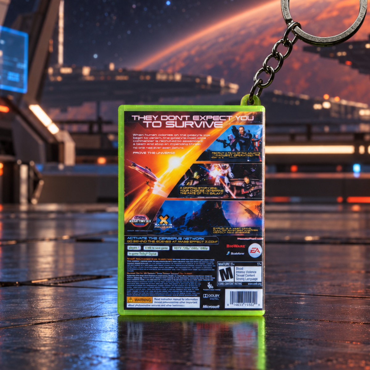 Mass Effect 2 – Xbox 360 Mini Game Case Keychain