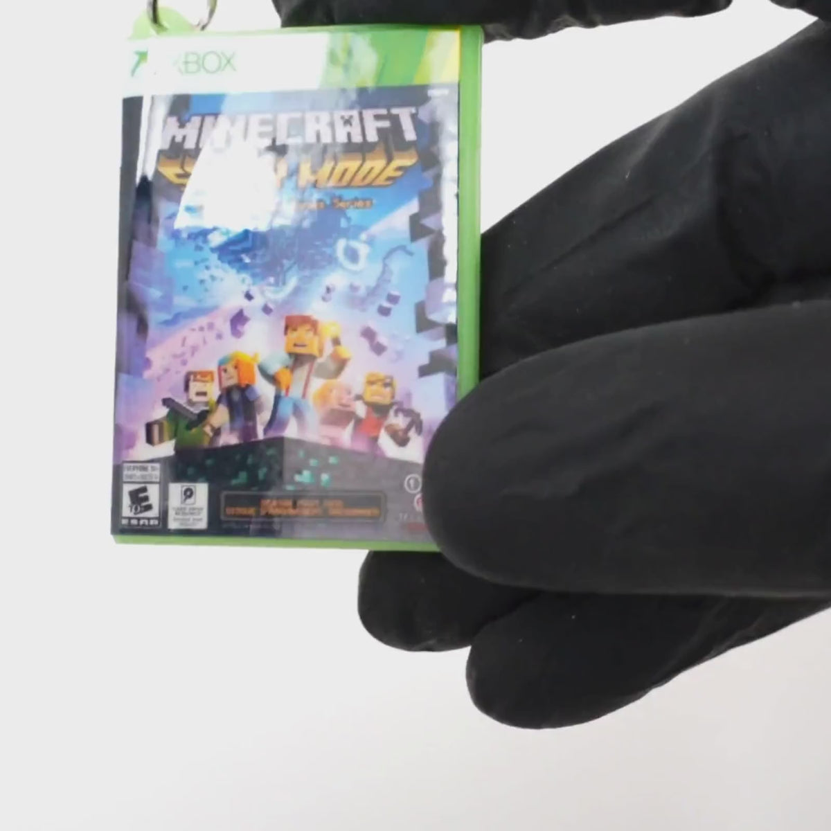 Minecraft: Story Mode – Xbox 360 Mini Game Case Keychain