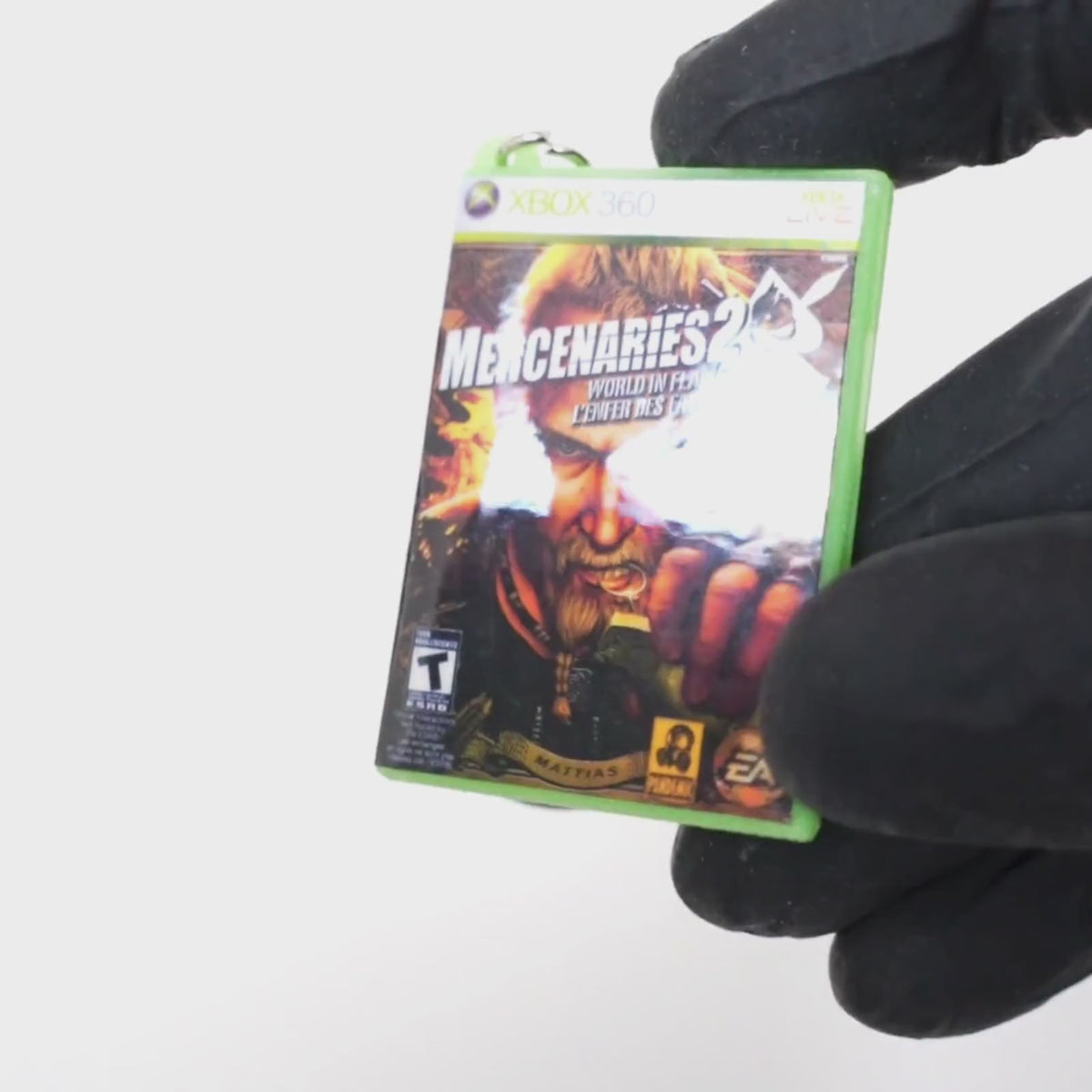 Mercenaries 2: World in Flames – Xbox 360 Mini Game Case Keychain