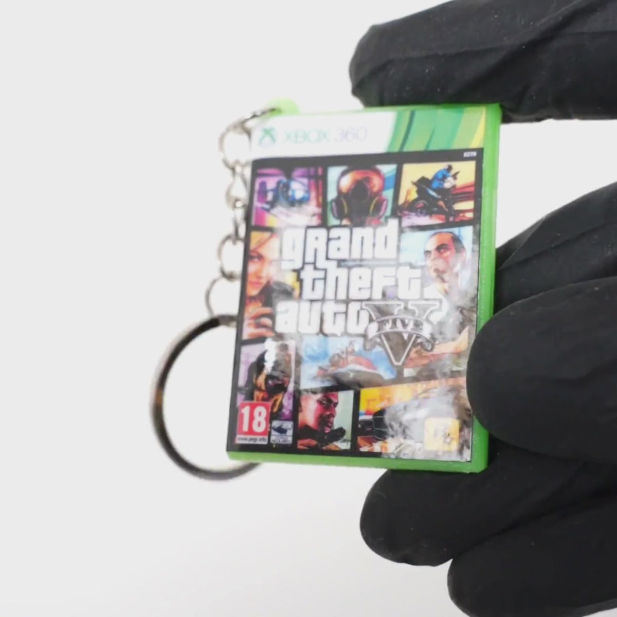 Grand Theft Auto V – Xbox 360 Mini Game Case Keychain