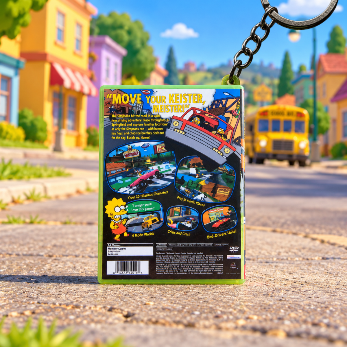The Simpsons: Road Rage – Xbox Mini Game Case Keychain