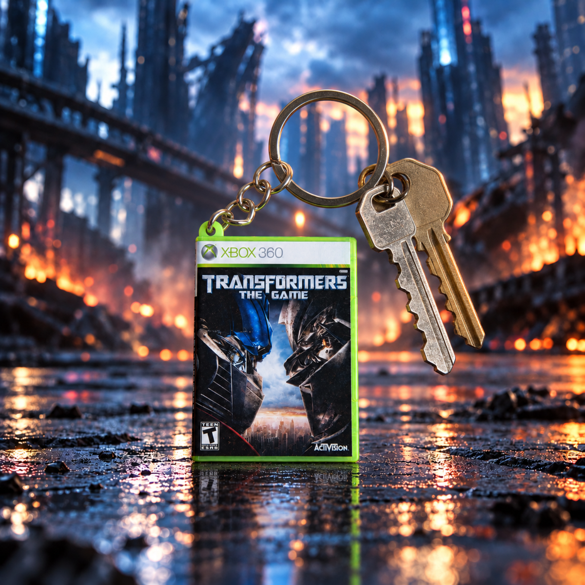 Transformers: The Game – Xbox 360 Mini Game Case Keychain