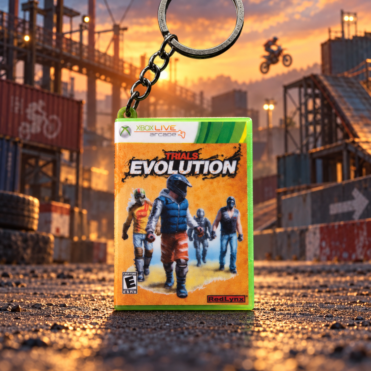 Trials Evolution – Xbox 360 Mini Game Case Keychain