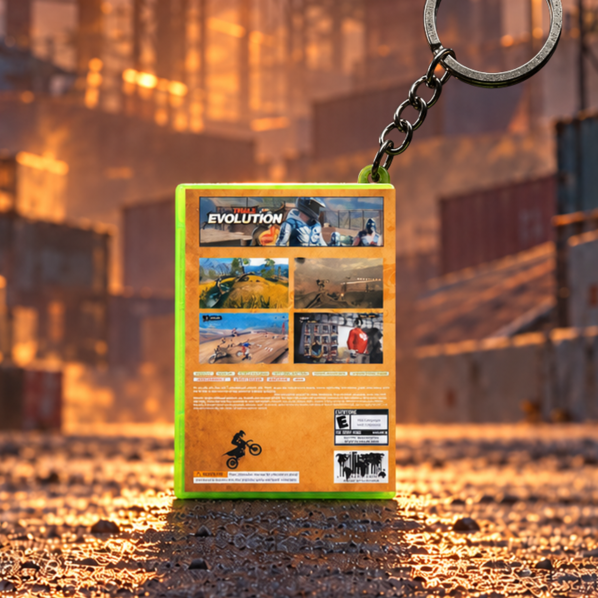 Trials Evolution – Xbox 360 Mini Game Case Keychain
